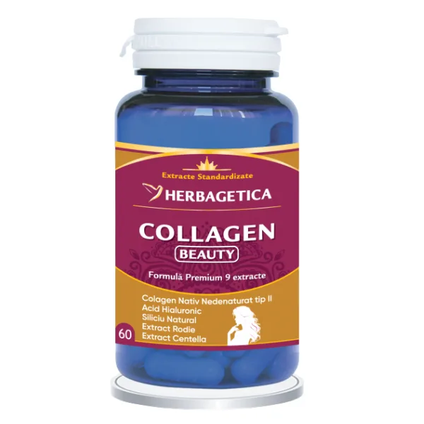 Collagen Beauty, Herbagetica | 60 capsule — preț și oferte