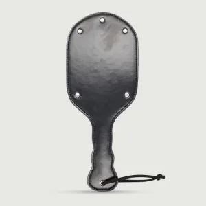 Domme Series Paletă curbată cu știfturi metalice și curea de încheietură - negru