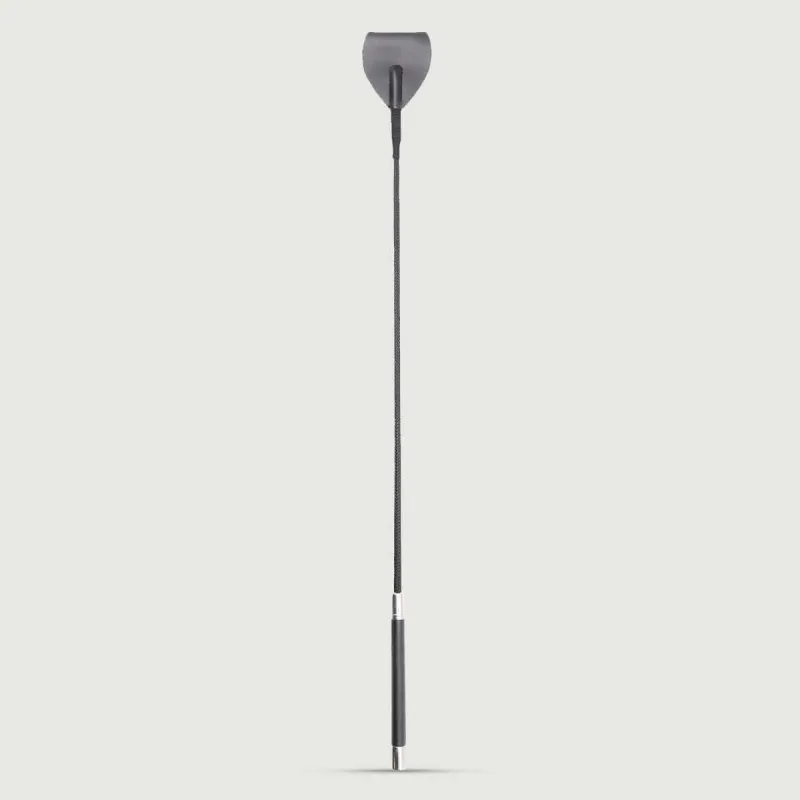 Curea de călărie din piele cu vârf lat 71 cm - negru — preț și oferte