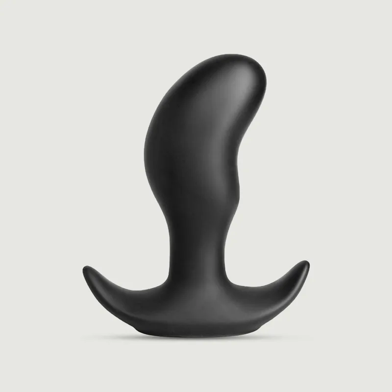 Anal Collection Butt Rocker Medium Curved Silicone Butt Plug - Negru — preț și oferte