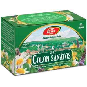 Colon sanatos (colon iritabil), D88, ceai la plic, Fares | 20 plicuri