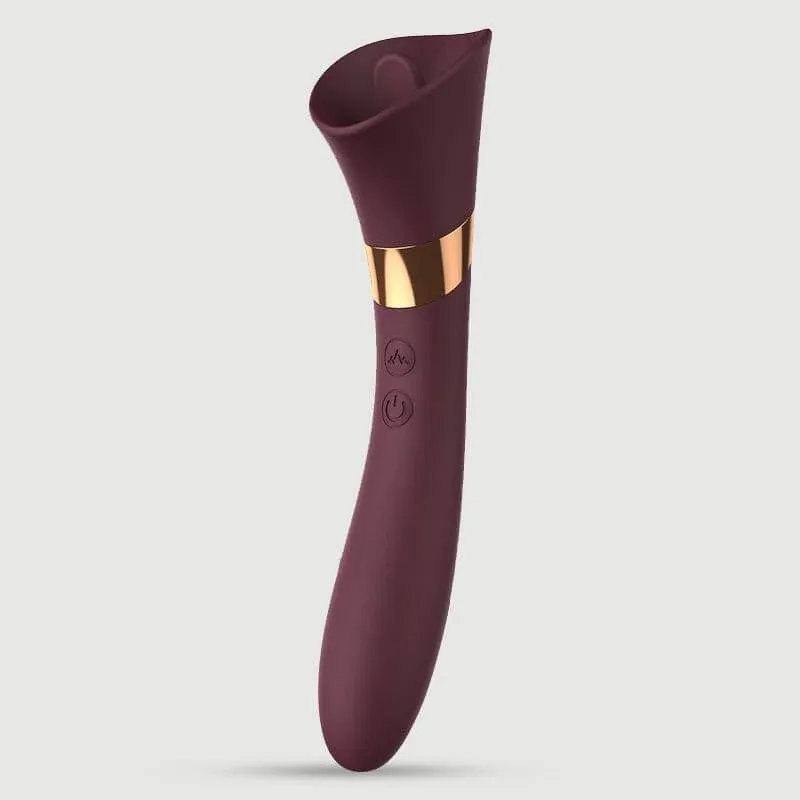 Vibrator cu limbă și punct G din silicon - Violet — preț și oferte