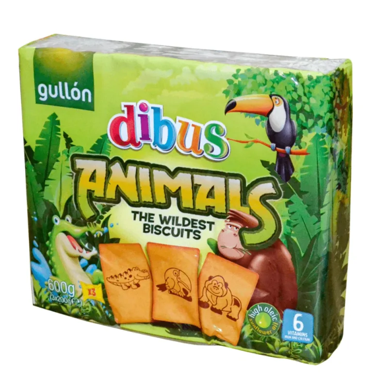 Biscuiti Animale Dibus, 600 g, Gullon — preț și oferte