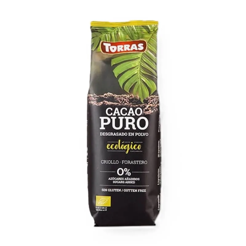 Cacao pudra ecologica, fara zahar si fara gluten, 150 g, Torras — preț și oferte