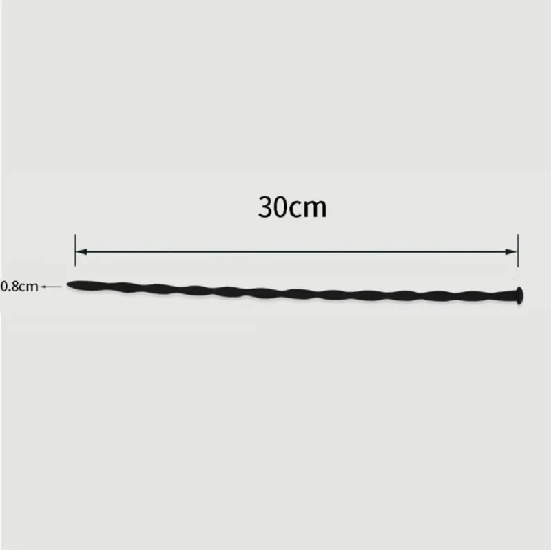 Sunet uretral din silicon 300 x 8 mm - negru — preț și oferte