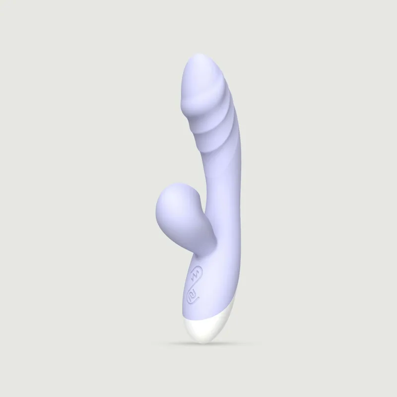 Tabitha Vibrator de iepure din silicon curbat cu aspirație clitoridiană - Violet — preț și oferte