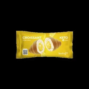 Croissant proteic cu crema de patiserie, 50 g, FeelingOK
