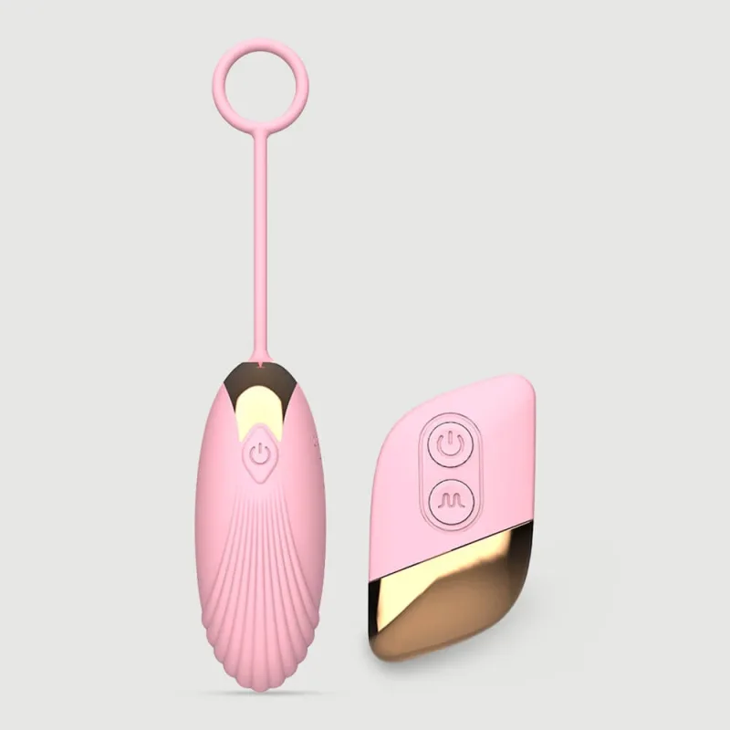 Vibrator cu nervuri din silicon controlat de la distanță - roz — preț și oferte