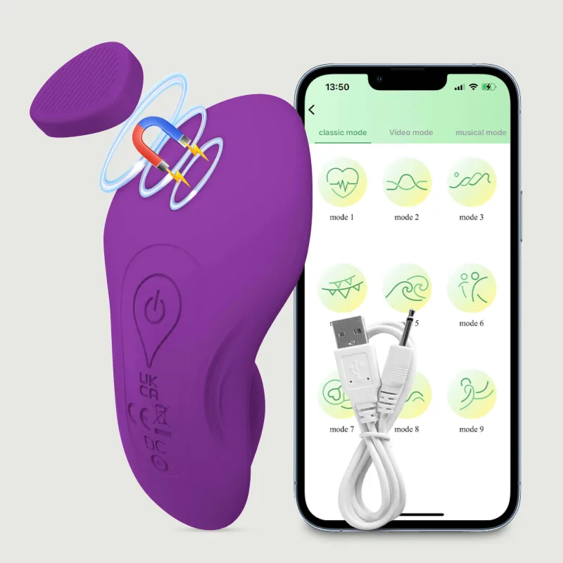 Kenna App Controlled Panty Silicone Wearable Vibrator - Violet — preț și oferte