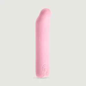 Vibrator cu silicon lichid Pointy Mini - roz