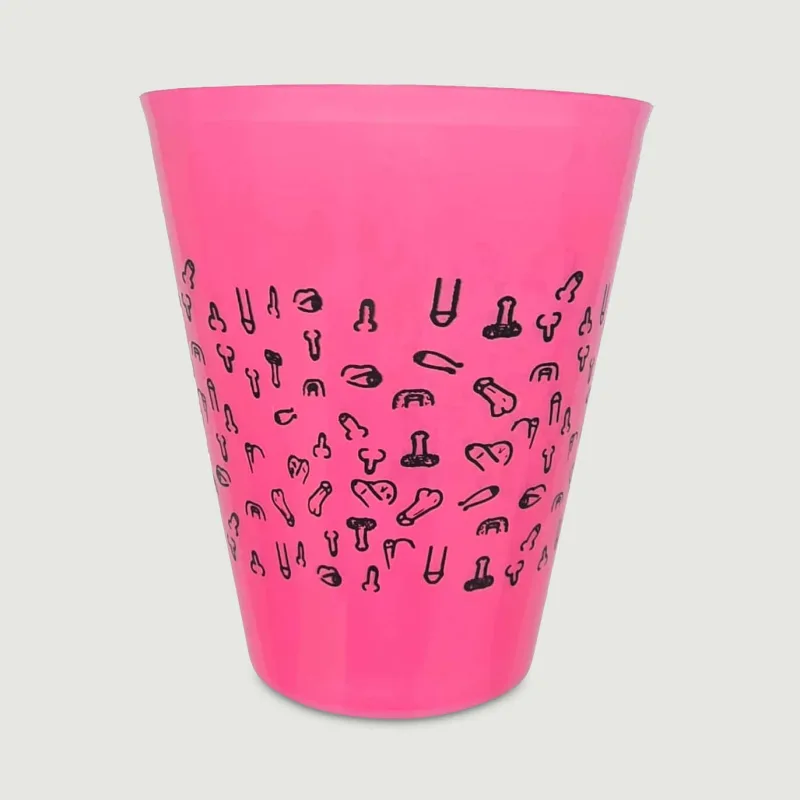 Fucsia 500 ml sticlă cu penisuri negre — preț și oferte