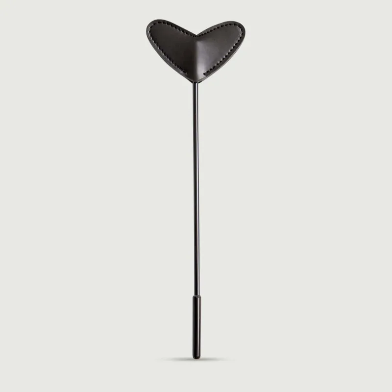 Cupid Strike Series Heart Tip Leather Crop 33 cm - Negru — preț și oferte
