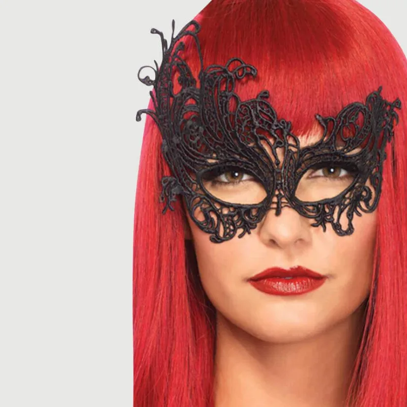 Mască de ochi Tether Lace - negru — preț și oferte
