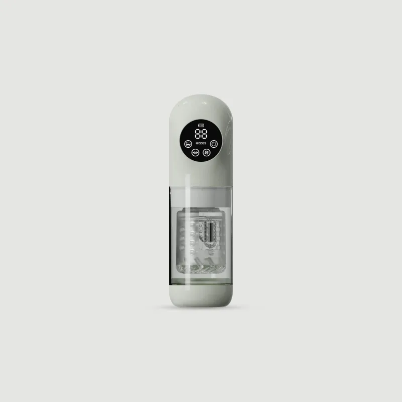 Masturbatorul masculin cu vibrații și rotație - The Perfect Companion - alb — preț și oferte