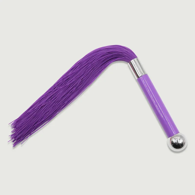Mini Flogger cu detalii metalice și margini subțiri - Violet — preț și oferte