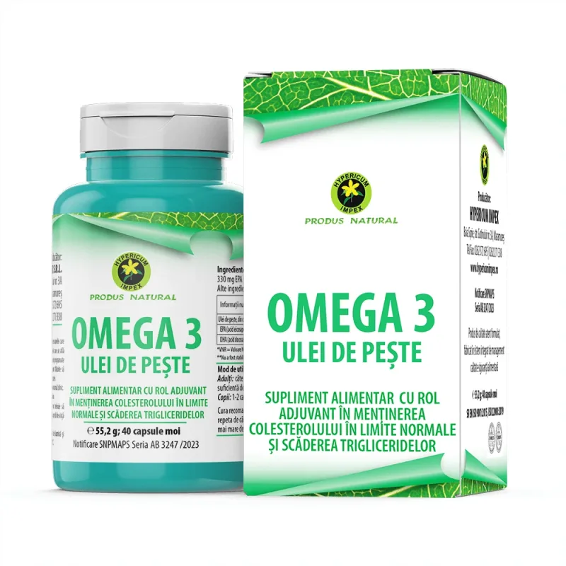 Capsule Omega 3 din peste, 40 capsule moi — preț și oferte