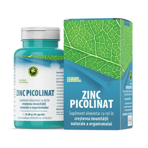 Capsule Zinc Picolinat, 60 capsule — preț și oferte