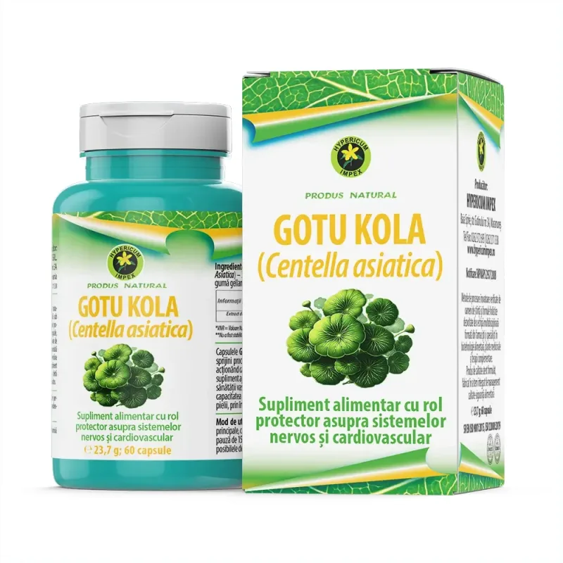 Capsule Gotu Kola, 60 capsule — preț și oferte