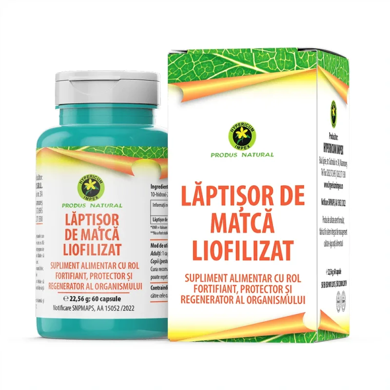 Capsule Lăptișor de Matcă liofilizat, 60 capsule — preț și oferte