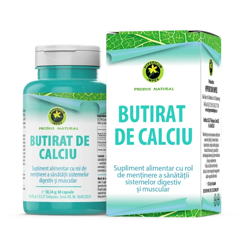 Capsule Butirat de Calciu, 60 capsule — preț și oferte