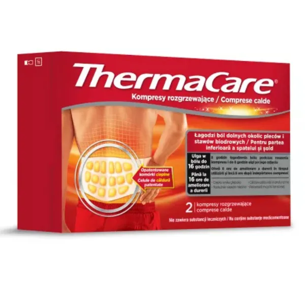 Comprese calde pentru partea inferioara a spatelui si sold Thermacare, Angelini | 2 bucati — preț și oferte