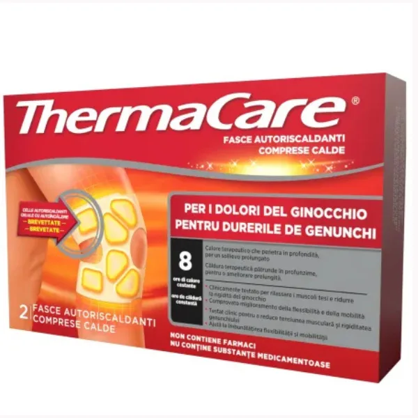 Comprese cu efect de incalzire pentru genunchi Thermacare, Angelini | 2 bucati — preț și oferte