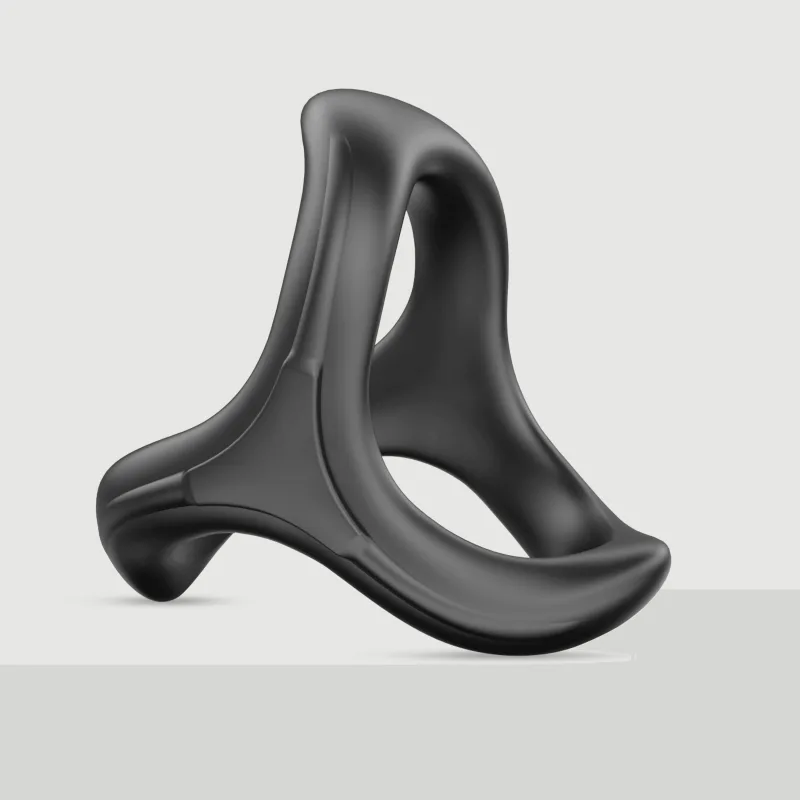 Triple Erector Hurricane Inel pentru penis din silicon moale - negru — preț și oferte