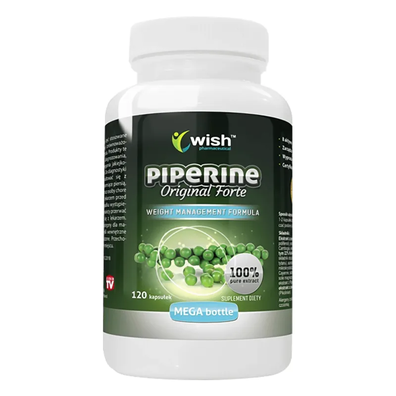Wish Piperine Original Forte, 120 capsule — preț și oferte