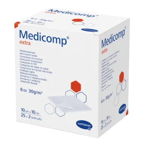Comprese sterile Medicomp Extra, 10 x 10 cm, Hartmann | 25 bucati
