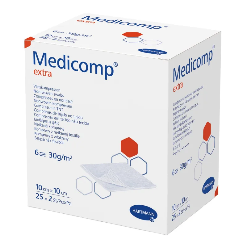 Comprese sterile Medicomp Extra, 10 x 10 cm, Hartmann | 25 bucati — preț și oferte
