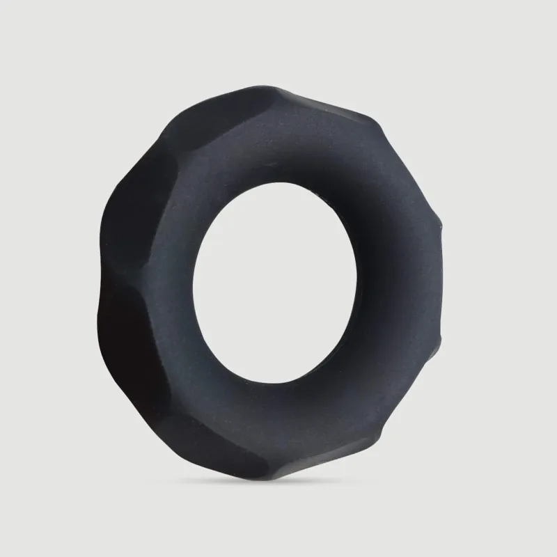 Inel pentru penis din silicon cu diamant flexibil 42 mm - negru — preț și oferte
