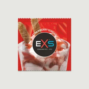 EXS Prezervative cu aromă de căpșuni