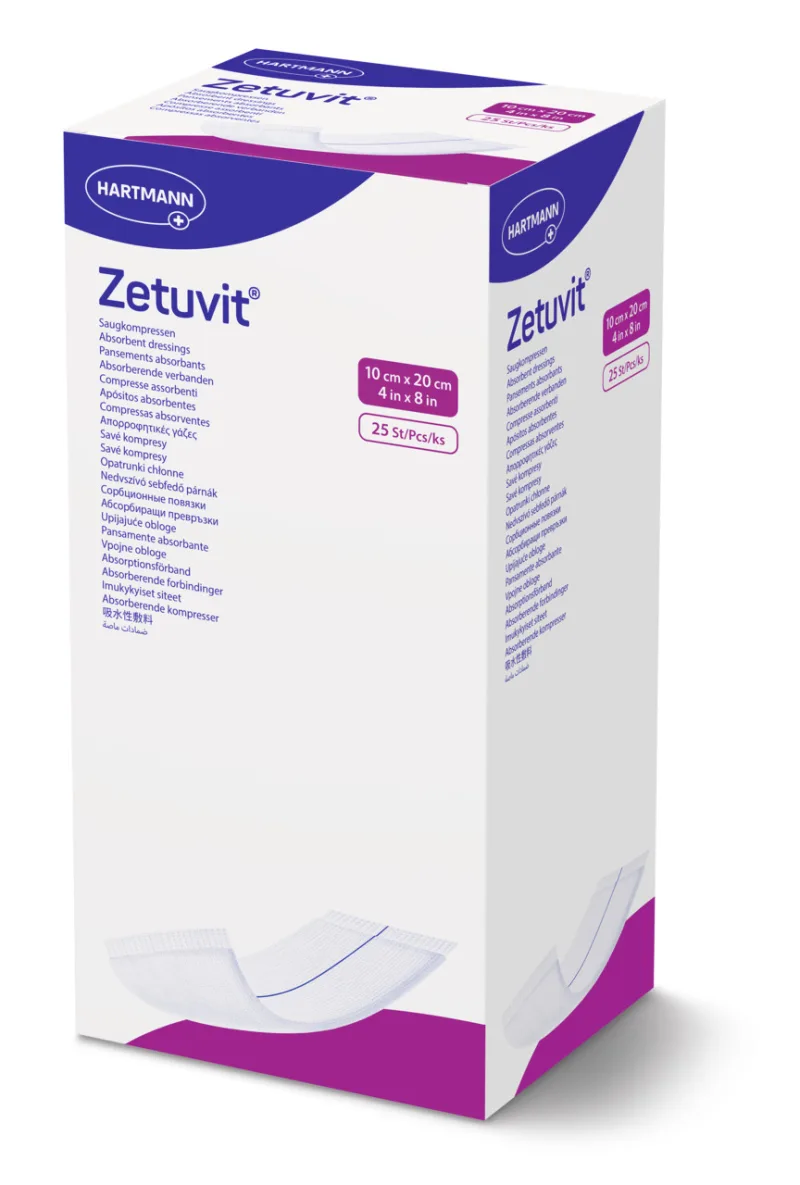 Comprese sterile Zetuvit, 10 x 20 cm, Hartmann | 25 bucati — preț și oferte