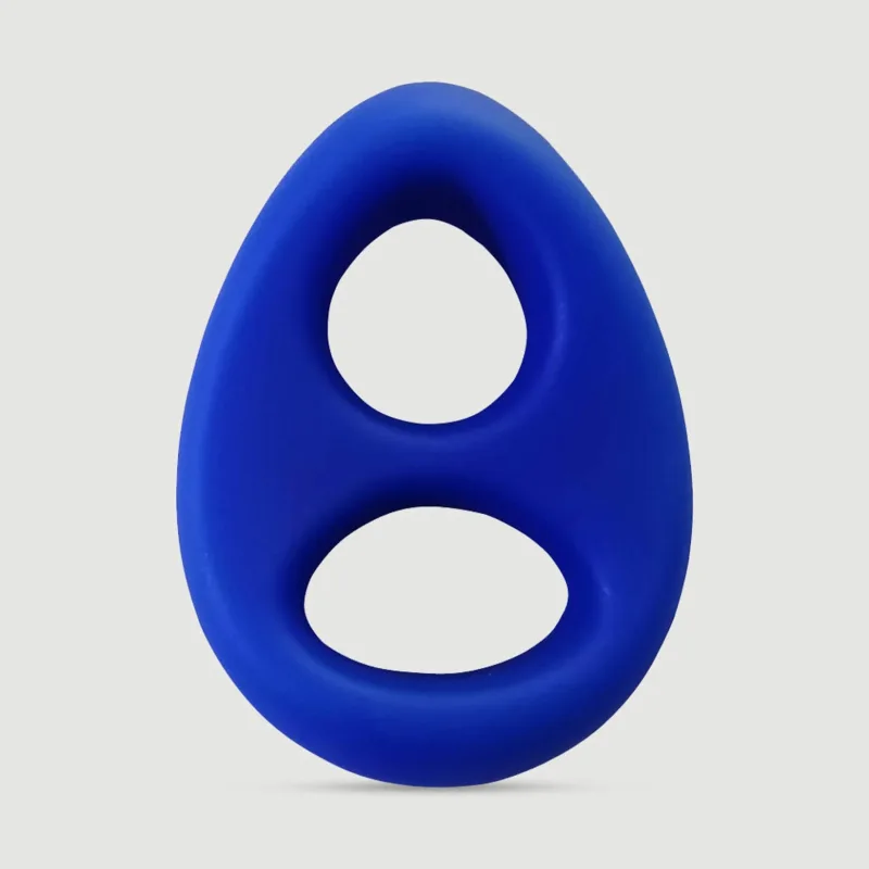 Triangle Liquid Silicone Flexible Cock Ring 45 mm - Albastru — preț și oferte