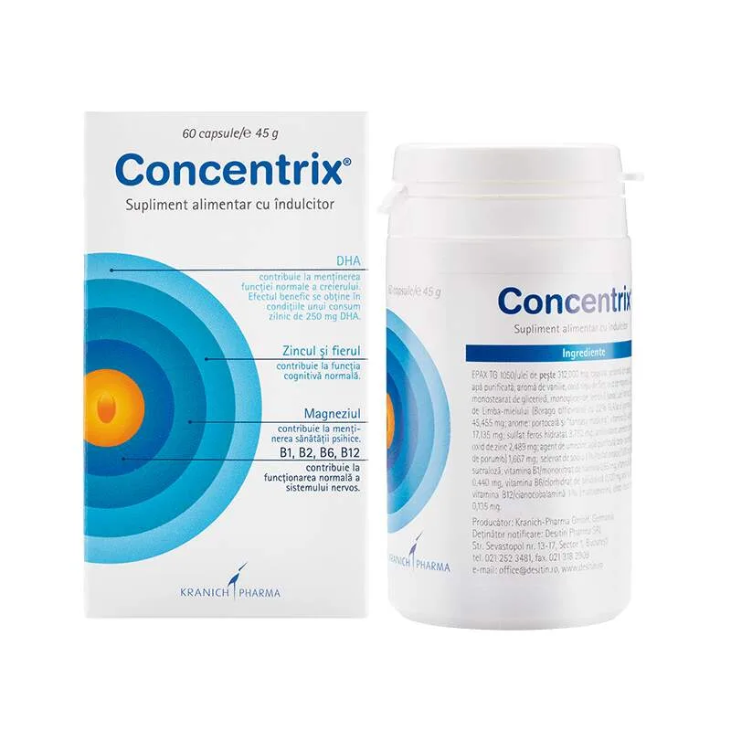 Concentrix,  Desitin Pharma | 60 capsule DESITIN ARZNEIMITTEL — preț și oferte
