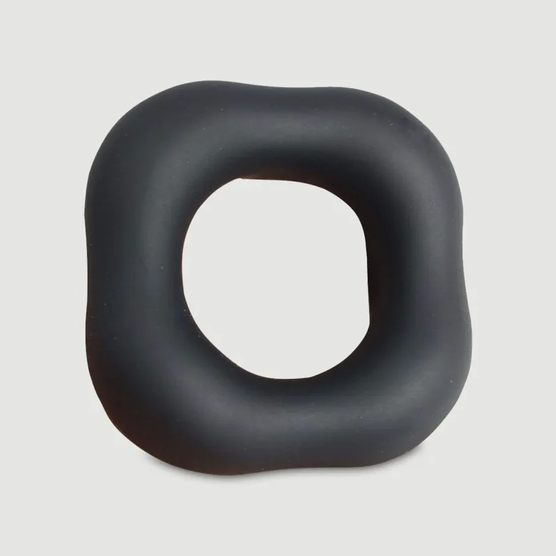 Inel de cocoș flexibil din silicon lichid Square Donut 45 mm - negru — preț și oferte