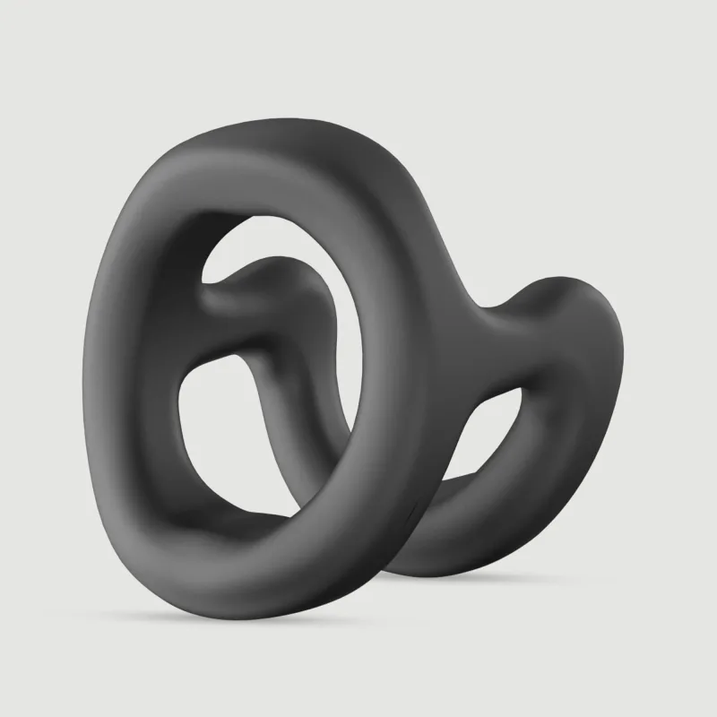 Inel pentru penis din silicon moale în formă de H - negru — preț și oferte