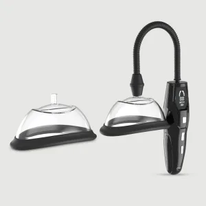Pump My Pussy Pompă electrică cu 2 cupe - transparentă