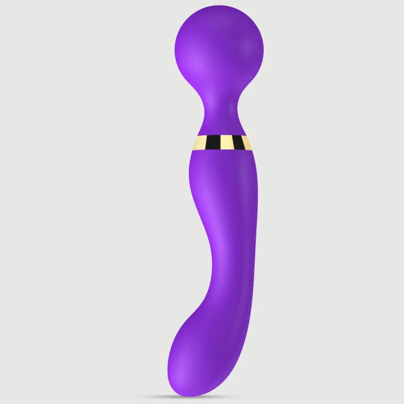 Aurelia Flexibil din silicon premium 2 în 1 Baghetă de masaj și stimulator al punctului G - Violet — preț și oferte