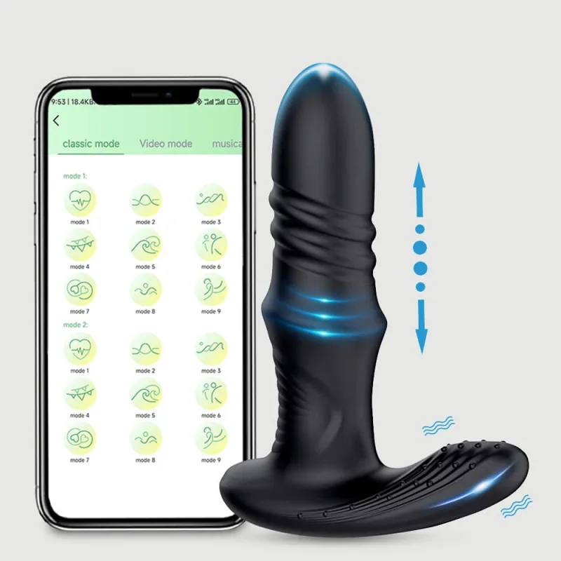 Magnus App Controlled Thrusting Silicone Prostate Vibrator - Negru — preț și oferte