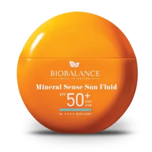 BIOBALANCE Fluid pentru protecție solară cu SPF 50 MINERAL SENSE, 40 ml