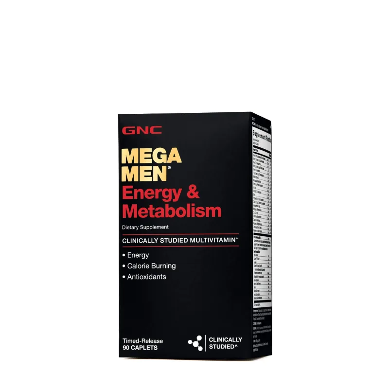 Gnc Mega Men Energy & Metabolism, Complex De Multivitamine Pentru Barbati, Energie Si Metabolism, 90 Tb — preț și oferte