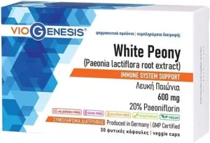 Viogenesis White Peony 600mg Supliment pentru Întărirea Sistemului Imunitar 30 capsule veget