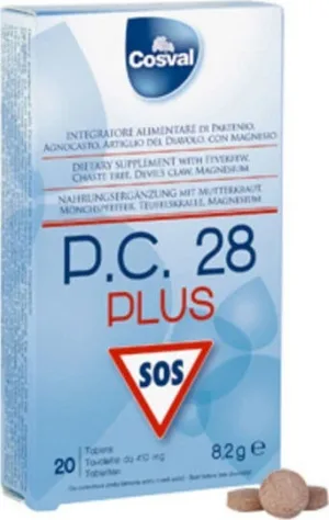 Cosval P.C. 28 PLUS Supliment pentru Sănătatea Articulațiilor 20 file