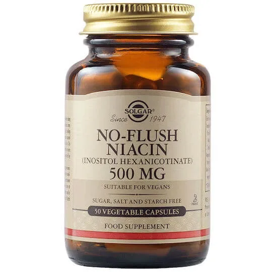 Solgar No-Flush Niacin 500mg Supliment Alimentar Special 50 capsule veget — preț și oferte