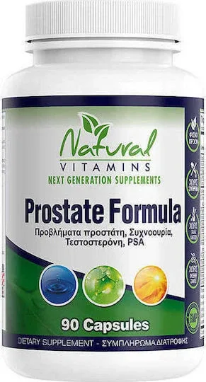 Natural Vitamins Prostate Formula Supliment pentru Întărirea Testosteronului 90 capace — preț și oferte