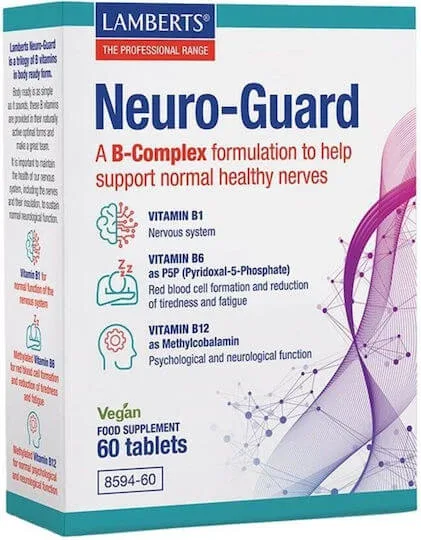Lamberts Neuro-Guard Vitamina pentru Sănătatea Sistemului Nervos 12mg 60 Tablete — preț și oferte