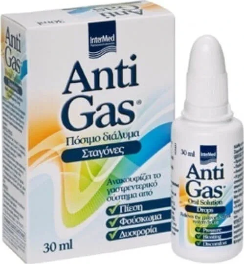 InterMed AntiGas Supliment Alimentar Special 30ml Lămâie — preț și oferte