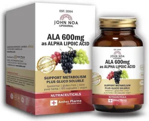 John Noa Liposomal ALA Acid Alfa Lipoic 600mg Supliment Alimentar Special 60 capace