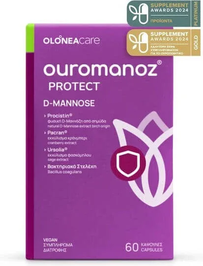 Olonea Ouromanoz Protect D-Mannose Supliment Alimentar Special 60 capsule veget — preț și oferte